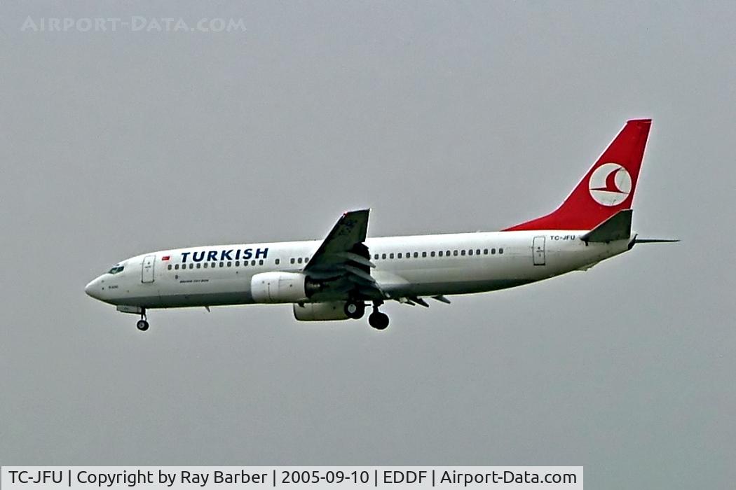 TC-JFU, 1999 Boeing 737-8F2 C/N 29781, Boeing 737-8F2 [29781] (THY Turkish Airlines) Frankfurt~D 10/09/2005