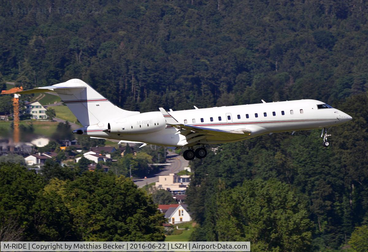 M-RIDE, 2006 Bombardier BD-700-1A10 Global 5000 C/N 9190, M-RIDE