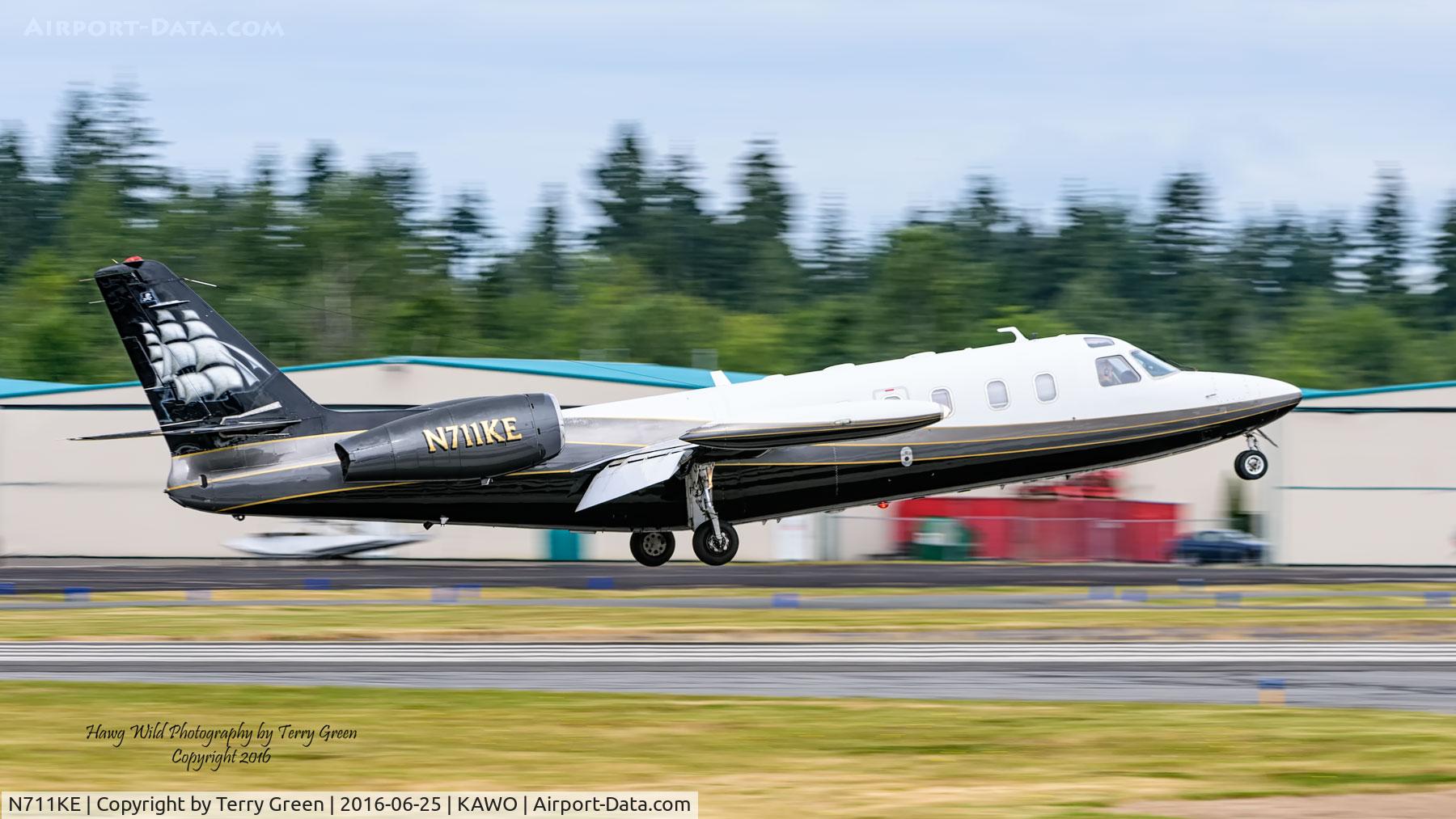 N711KE, 1980 Israel Aircraft Industries IAI-1124 Westwind C/N 288, Arlington Washington