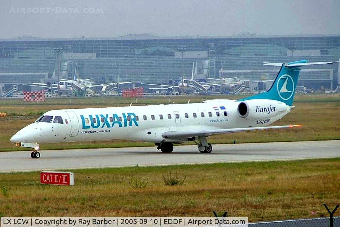 LX-LGW, 1999 Embraer EMB-145LU (ERJ-145LU) C/N 145135, Embraer ERJ-145LU [145135] (Luxair) Frankfurt~D 10/09/2005