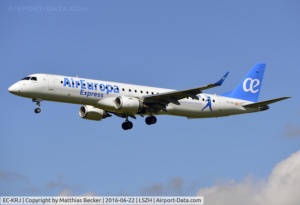 EC-KRJ, 2008 Embraer 195LR (ERJ-190-200LR) C/N 19000196, EC-KRJ