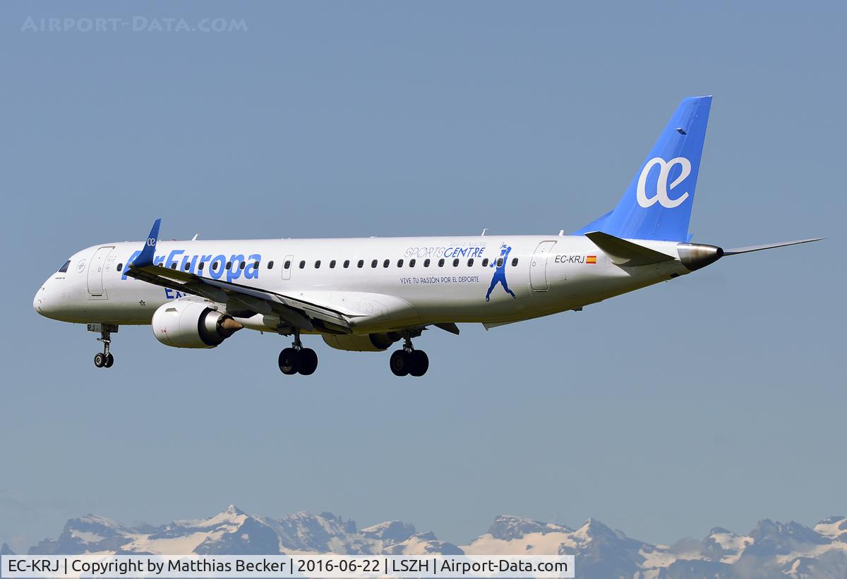 EC-KRJ, 2008 Embraer 195LR (ERJ-190-200LR) C/N 19000196, EC-KRJ