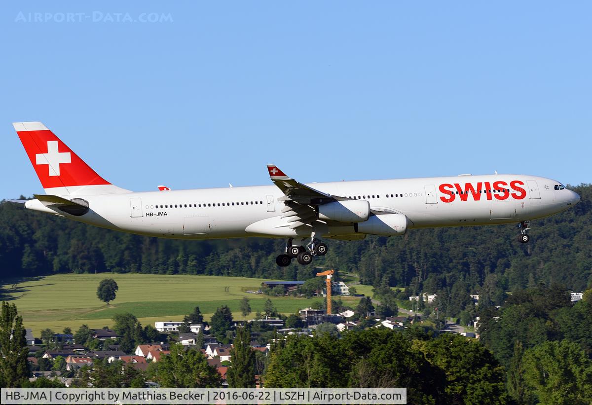 HB-JMA, 2003 Airbus A340-313 C/N 538, HB-JMA