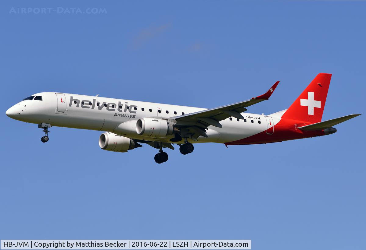HB-JVM, 2010 Embraer 190LR (ERJ-190-100LR) C/N 19000349, HB-JVM