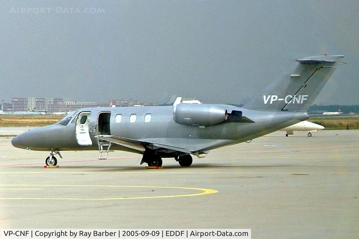 VP-CNF, 1996 Cessna 525 CitationJet C/N 525-0153, Cessna CitationJet [525-0153] Frankfurt~D 09/09/2005