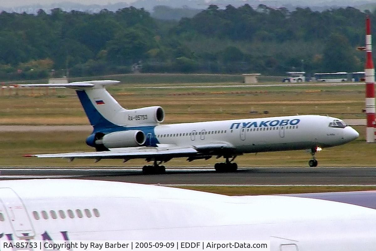 RA-85753, 1992 Tupolev Tu-154M C/N 92A935, Tupolev Tu-154M [92A-935] (Pulkovo Aviation) Frankfurt~D 09/09/2005