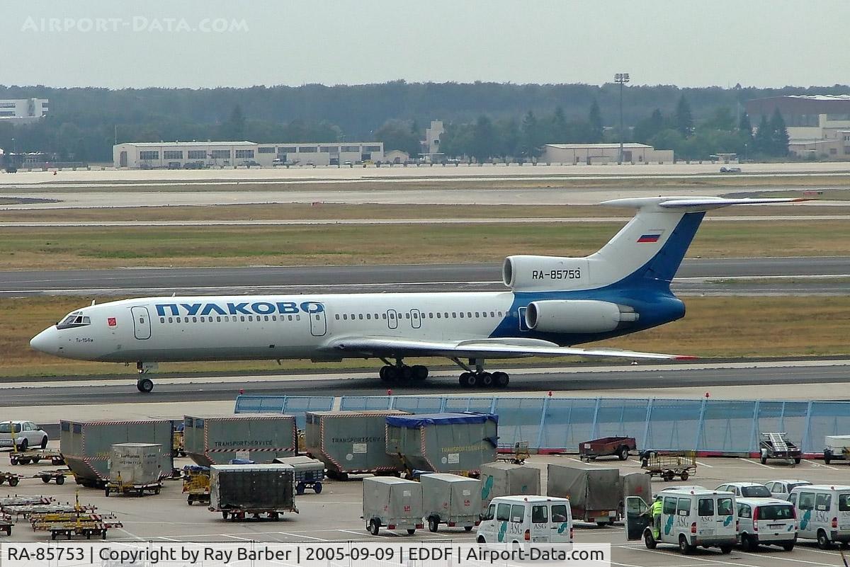 RA-85753, 1992 Tupolev Tu-154M C/N 92A935, Tupolev Tu-154M [92A-935] (Pulkovo Aviation) Frankfurt~D 09/09/2005