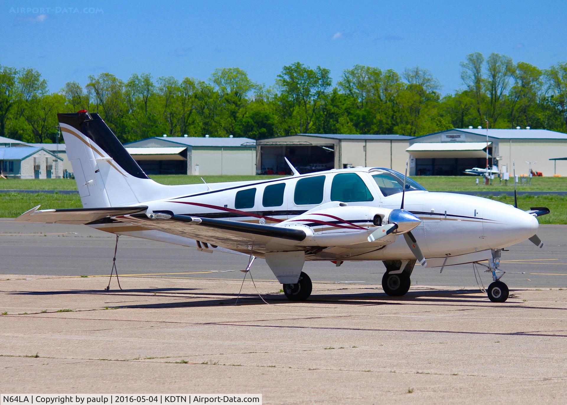 N64LA, 1981 Cessna 421C Golden Eagle C/N 421C1064, At Downtown Shreveport. N64LA has been reregistered in June of 2015 to a 1978 Beechcraft Baron.           Serial Number	TH-978