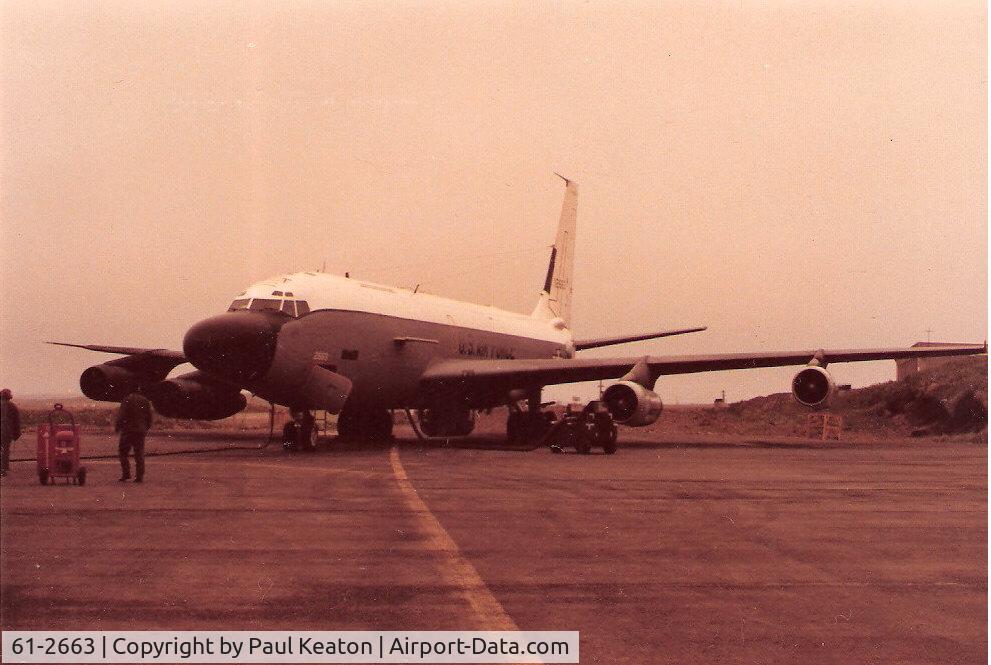 61-2663, 1961 Boeing RC-135S Cobra Ball C/N 18333, Outside Shemya AFB, AK hanger