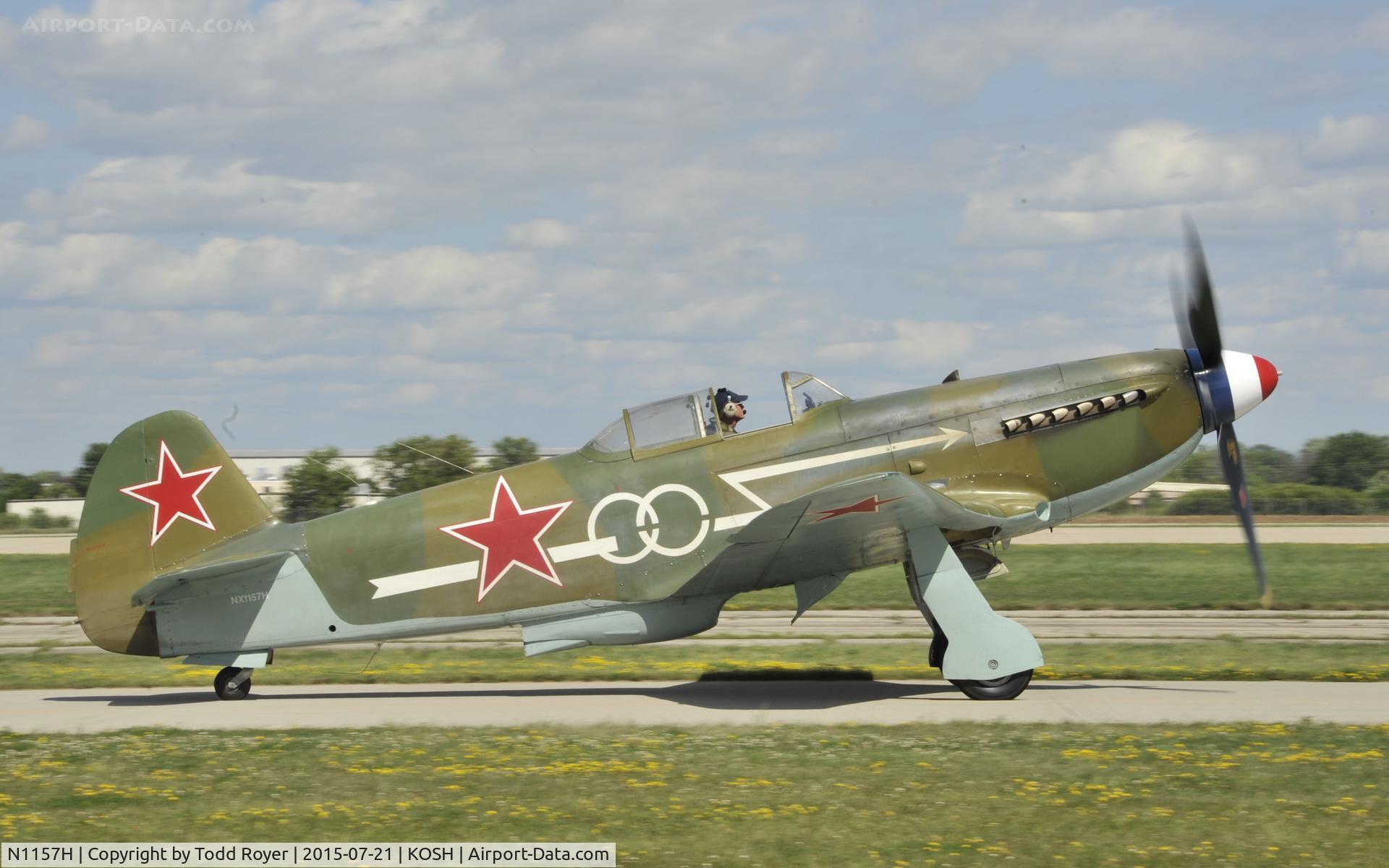 N1157H, 1994 Yakovlev Yak-9U-M C/N 0470402, Airventure 2015