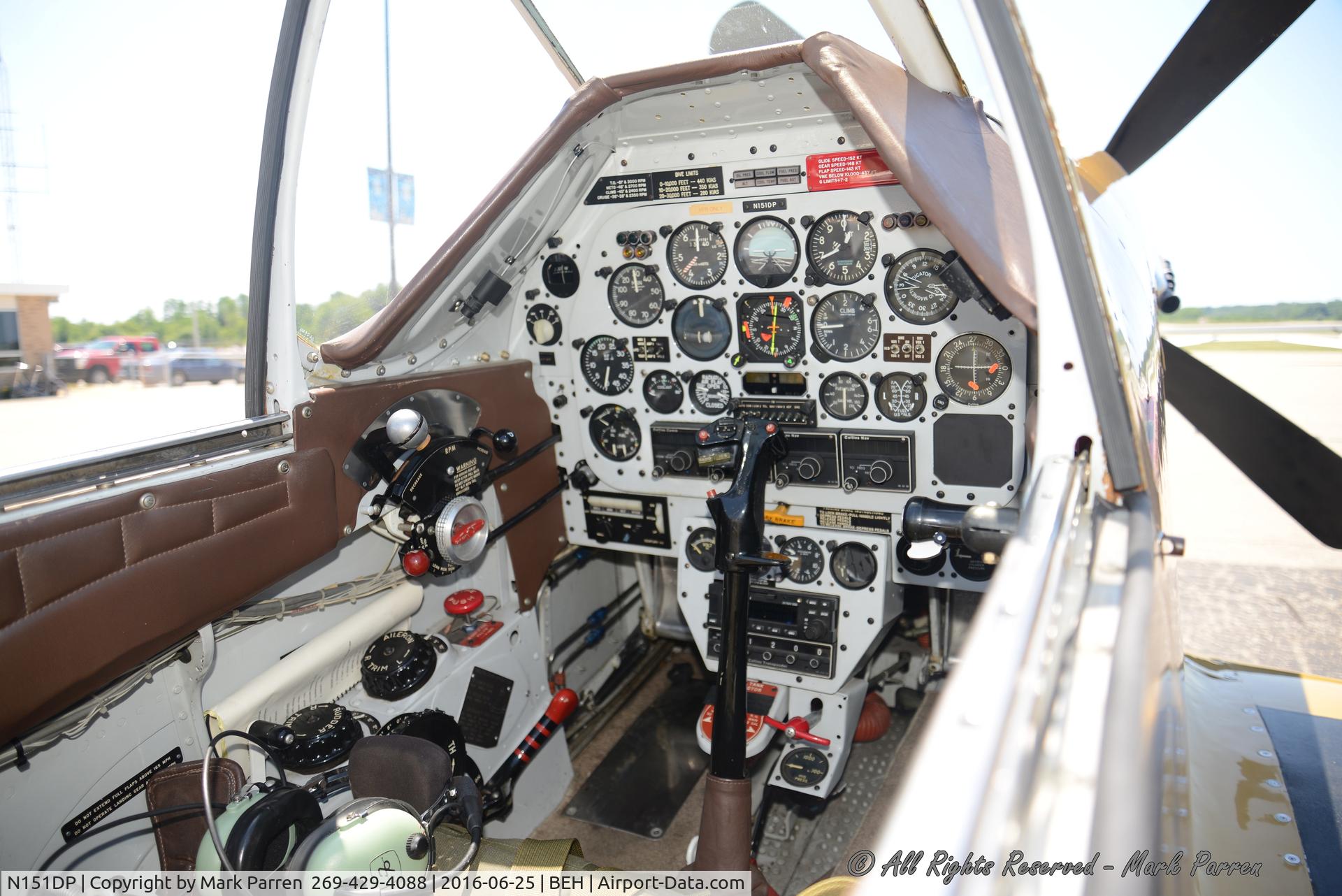N151DP, 1944 North American P-51C Mustang C/N 111-28888, N151DP  cockpit