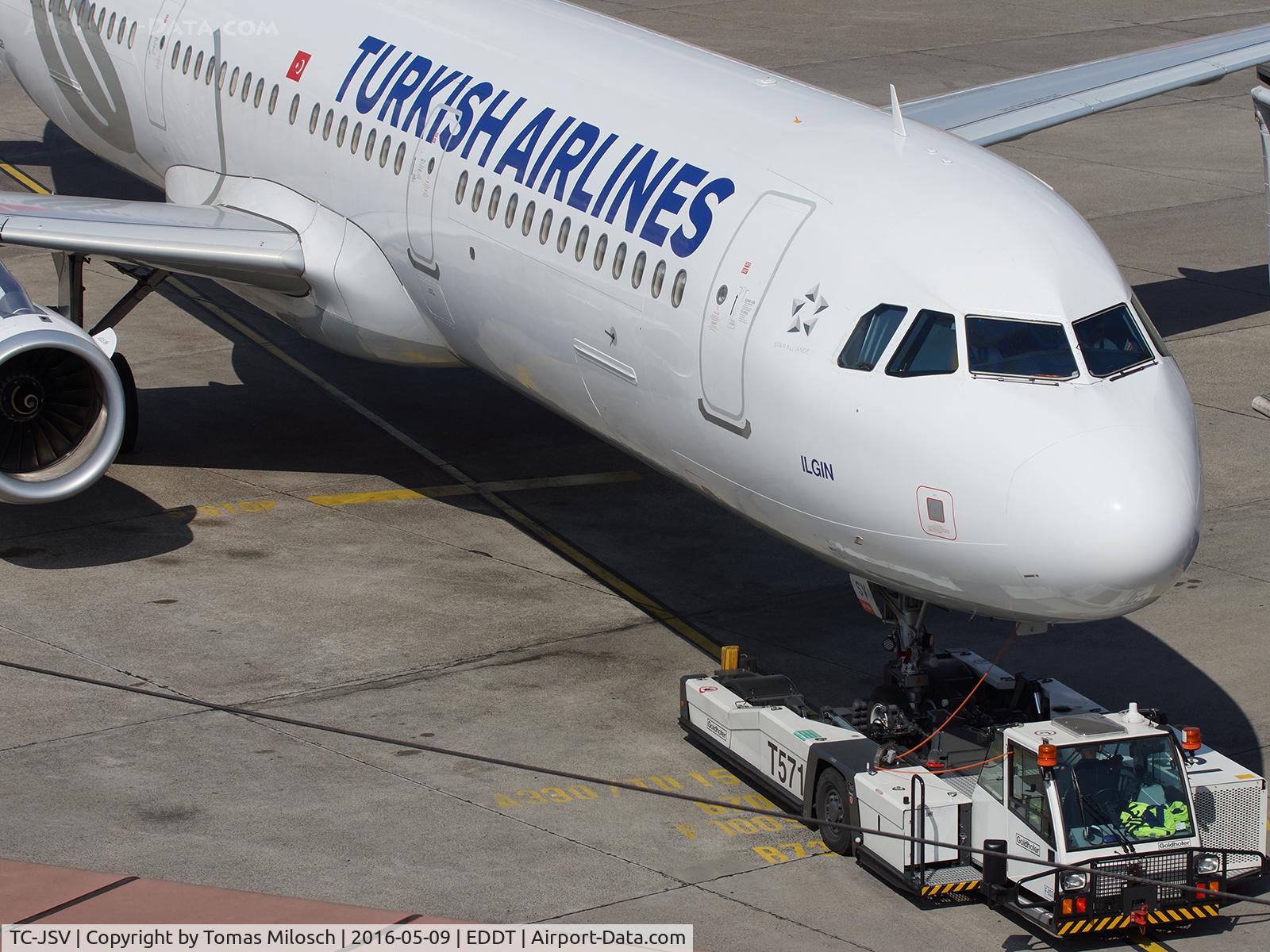 TC-JSV, 2015 Airbus A321-231 C/N 6751, Preparing for its fligt back to Istanbul