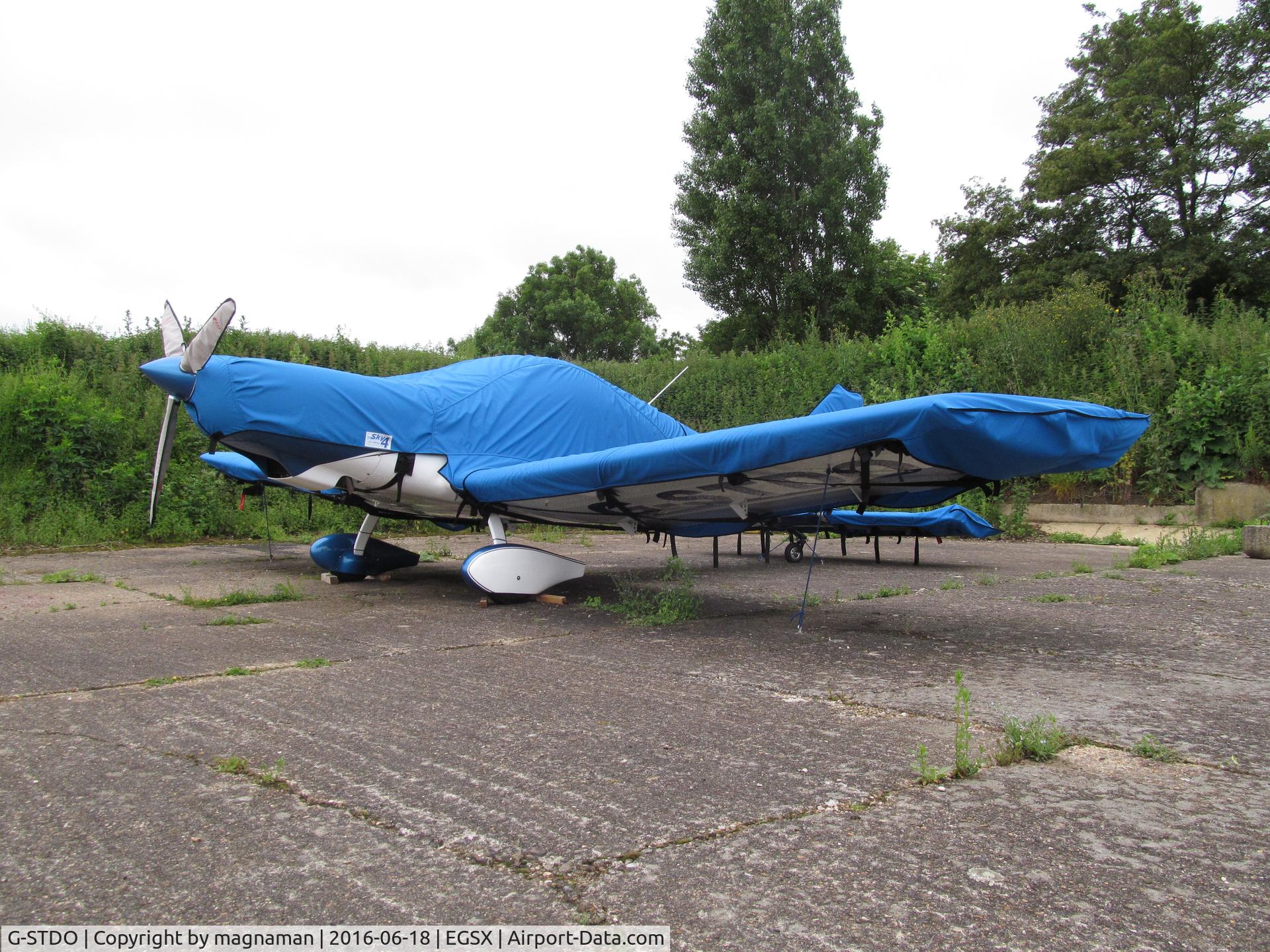 G-STDO, 2015 BRM Aero Bristell NG5 Speed Wing C/N LAA 385-15314, Trying to hide at NW open day