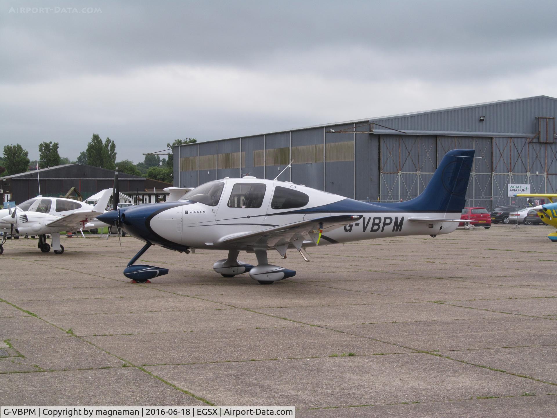 G-VBPM, 2008 Cirrus SR22 G3 GTS Turbo C/N 3173, ON home apron at N weald