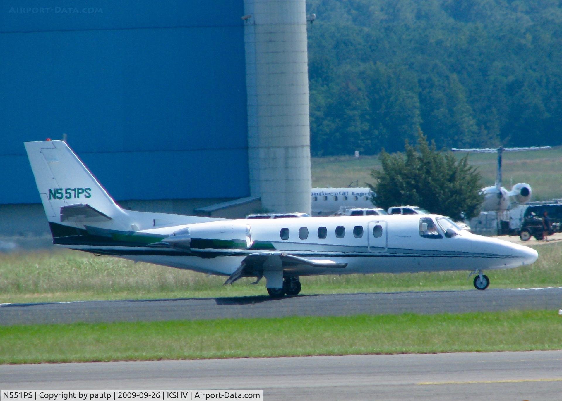 N551PS, 1984 Cessna S550 Citation IIS C/N S550-0013, At Shreveport Regional.
