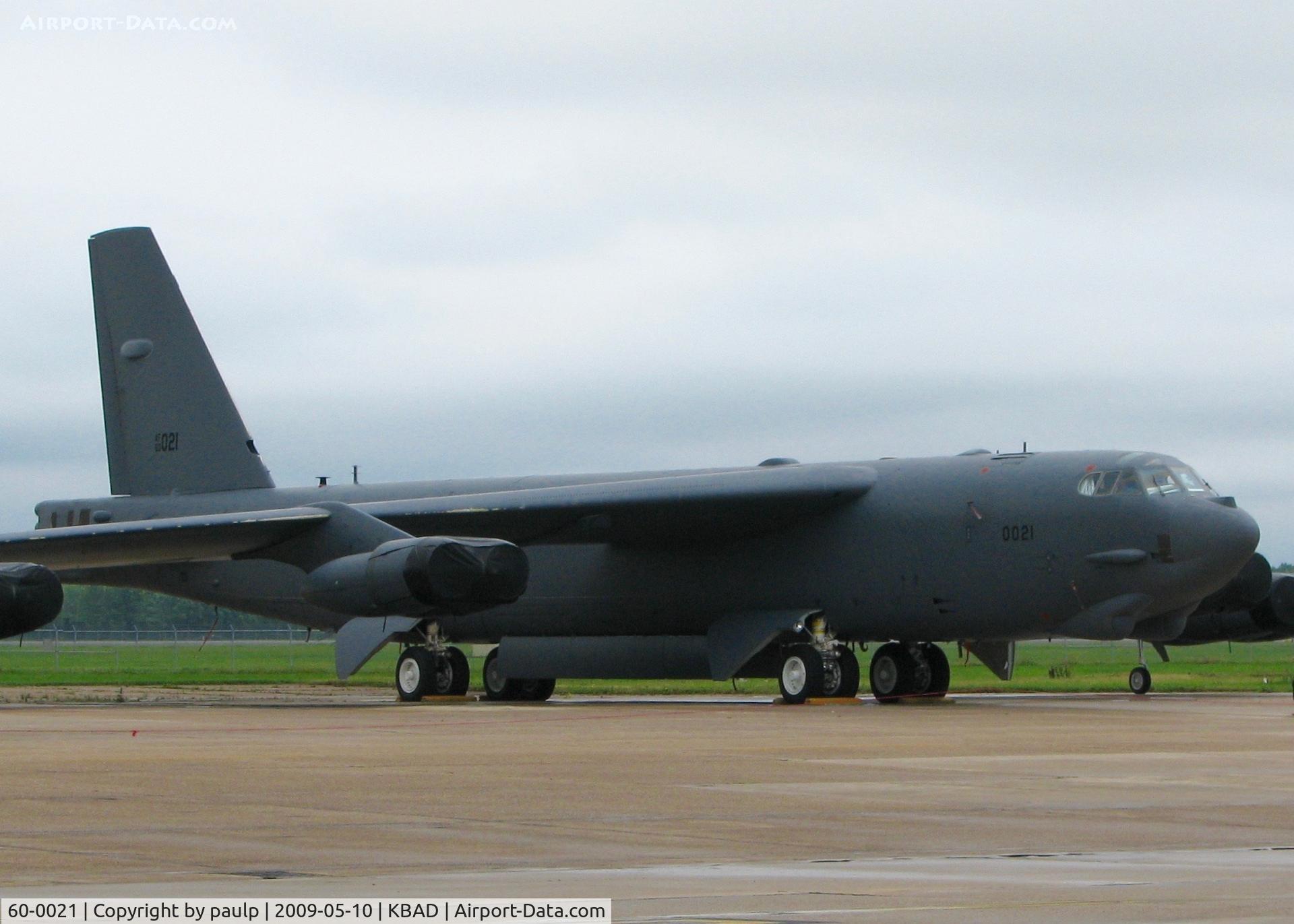 60-0021, 1960 Boeing B-52H Stratofortress C/N 464386, At Barksdale Air Force Base.