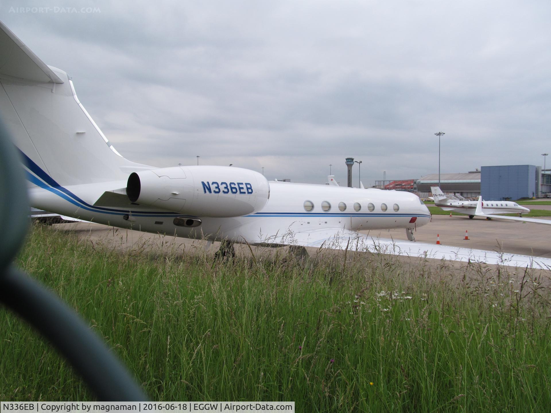 N336EB, Gulfstream Aerospace GV-SP (G550) C/N 5525, at luton biz world