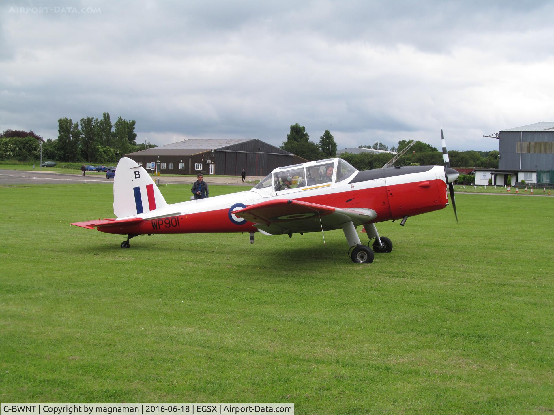 G-BWNT, 1952 De Havilland DHC-1 Chipmunk T.10 C/N C1/0772, NICE VISITOR TO NW