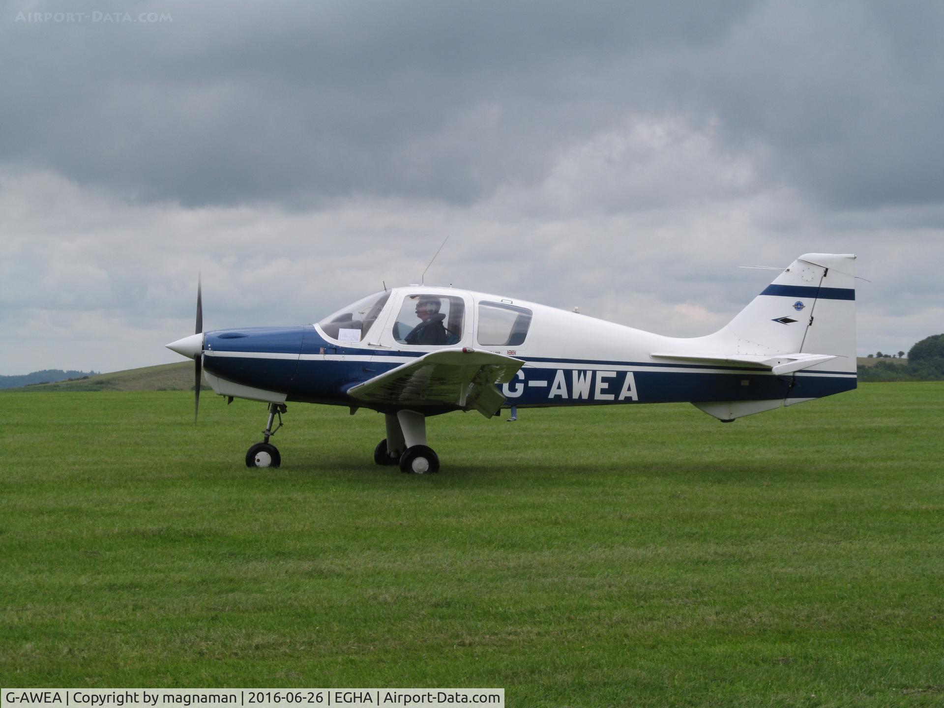 G-AWEA, 1968 Beagle B-121 Pup Series 1 (Pup 100) C/N B121-012, parking up