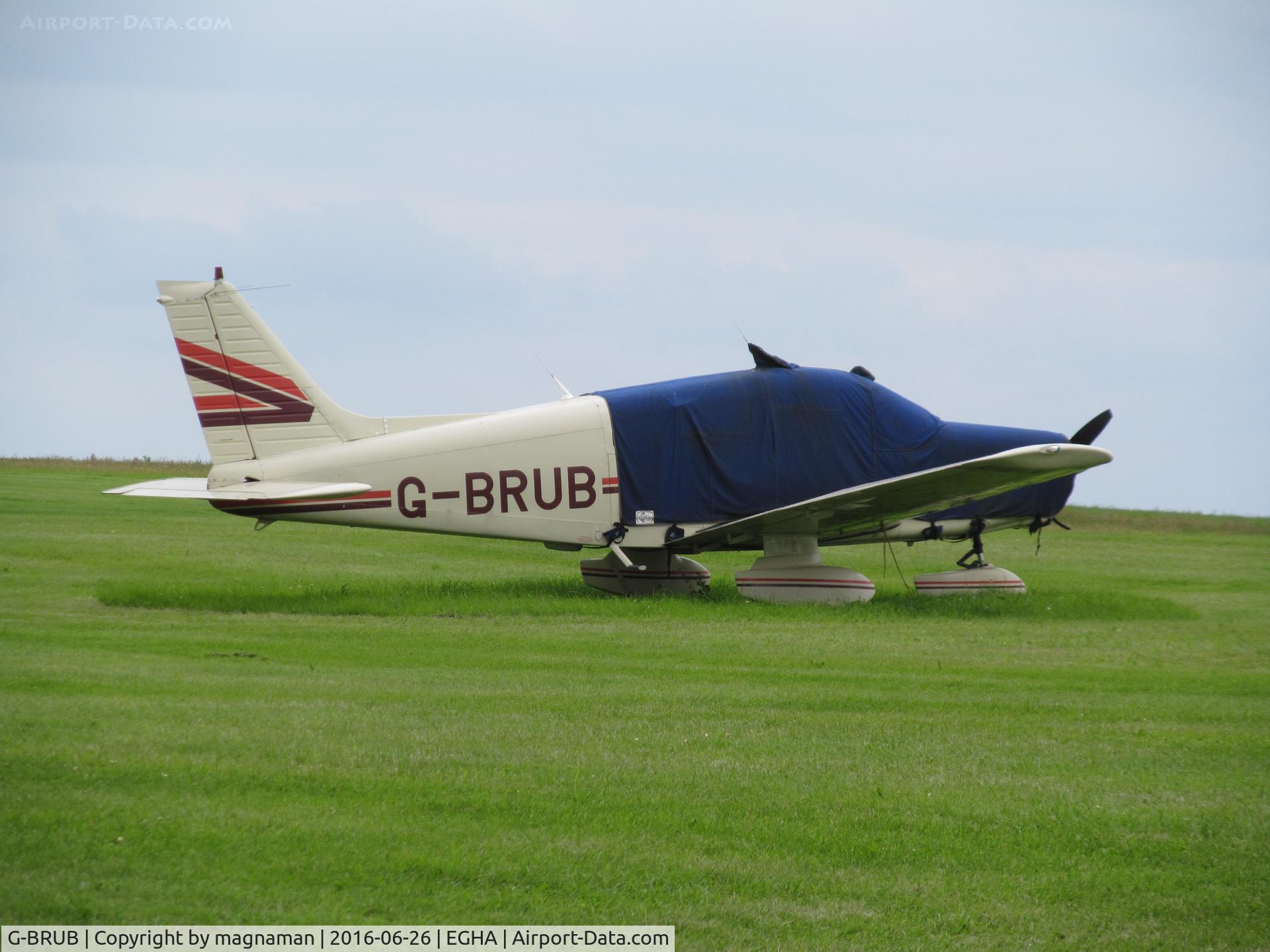 G-BRUB, 1981 Piper PA-28-161 Warrior II C/N 28-8116177, at base
