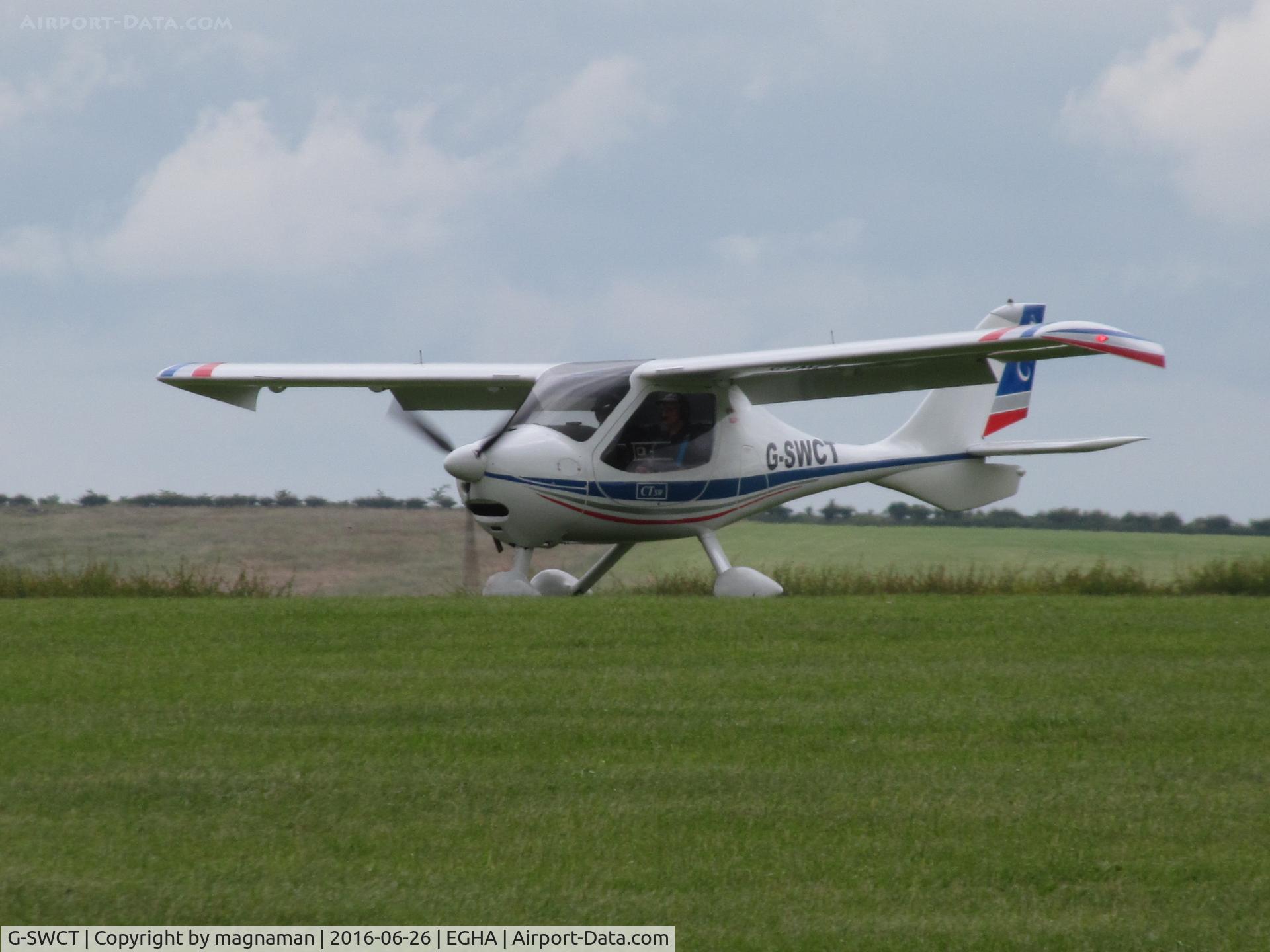 G-SWCT, 2008 Flight Design CTSW C/N 07.11.05, just landed