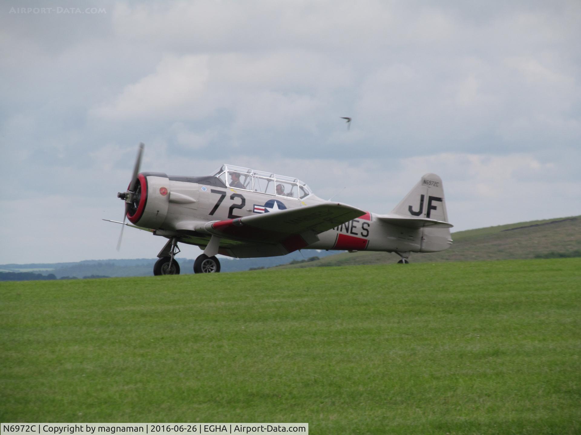 N6972C, 1946 North American SNJ-5 Texan Texan C/N 90680, based here