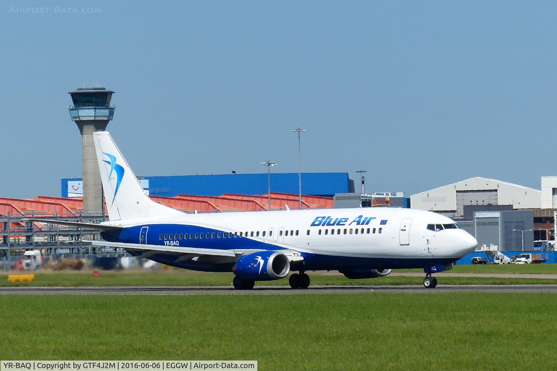 YR-BAQ, 1997 Boeing 737-4D7 C/N 28702, YR-BAQ  Blue Air at Luton 6.6.16