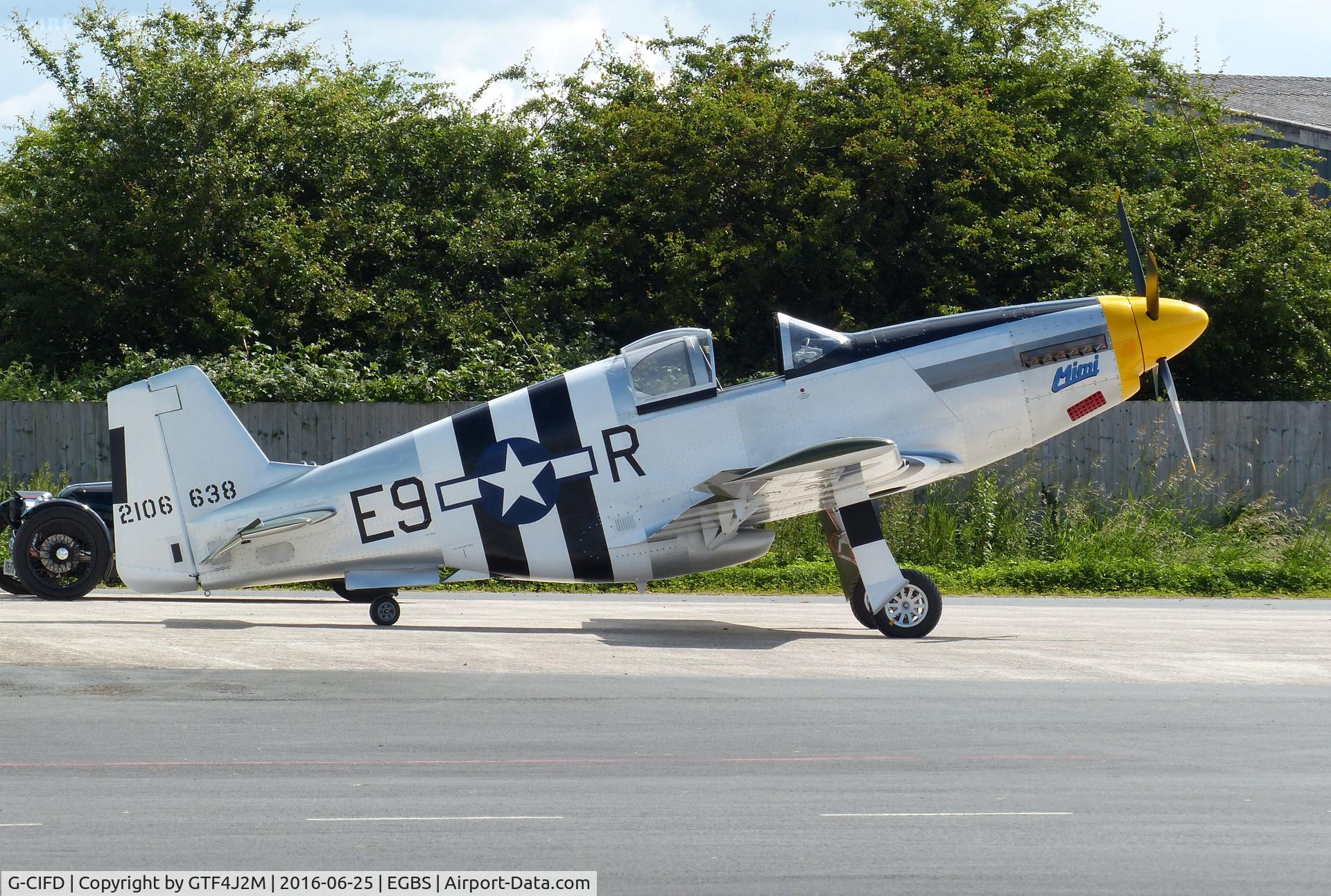 G-CIFD, Titan T-51 Mustang C/N LAA 355-15261, G-CIFD at Shobdon 25.6.16