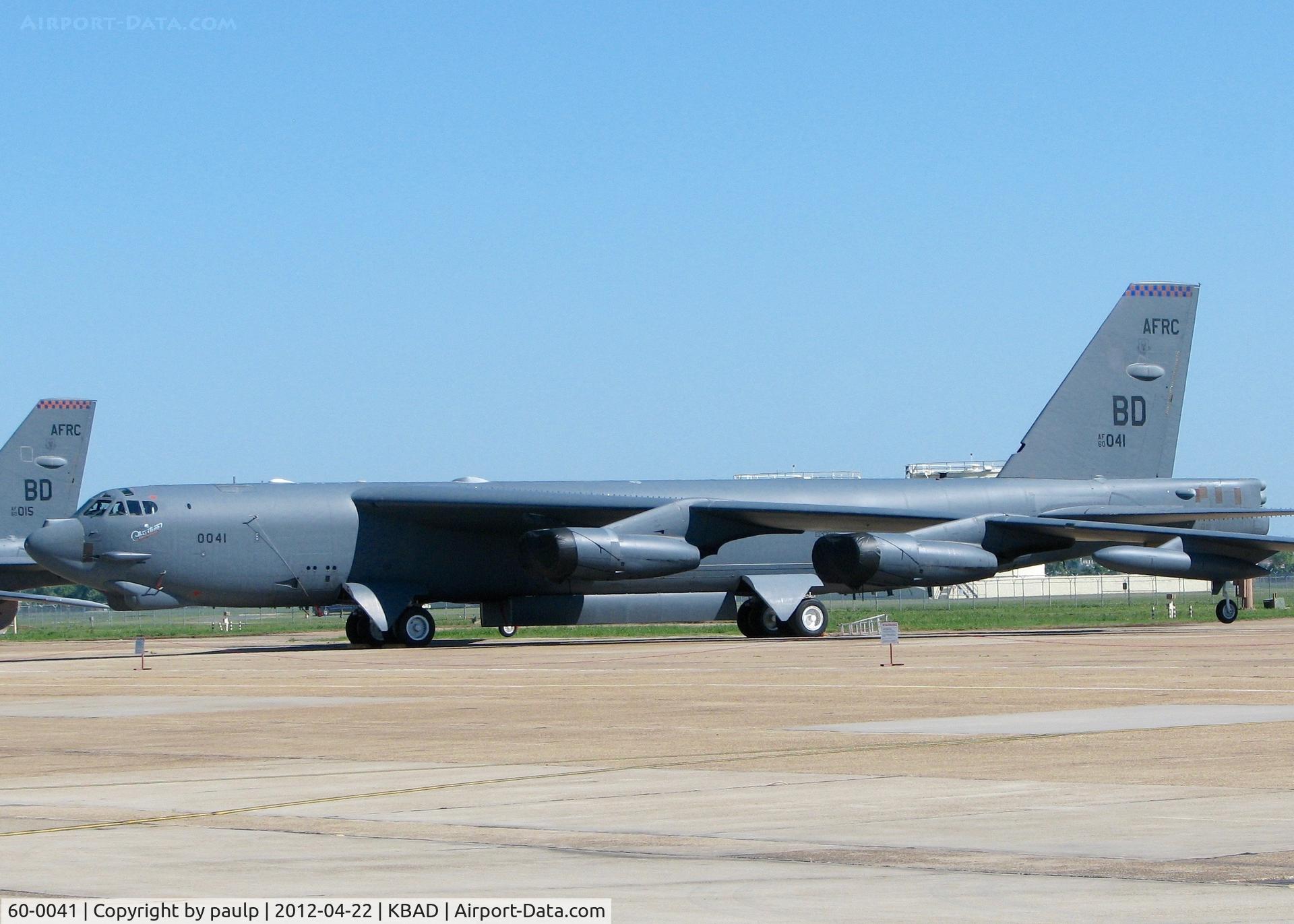 60-0041, 1960 Boeing B-52H Stratofortress C/N 464406, At Barksdale Air Force Base.