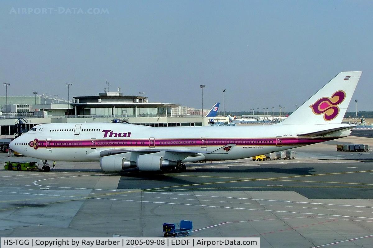 HS-TGG, 2003 Boeing 747-4D7 C/N 33771, Boeing 747-4D7 [33771] (Thai Airways) Frankfurt~D 08/09/2005