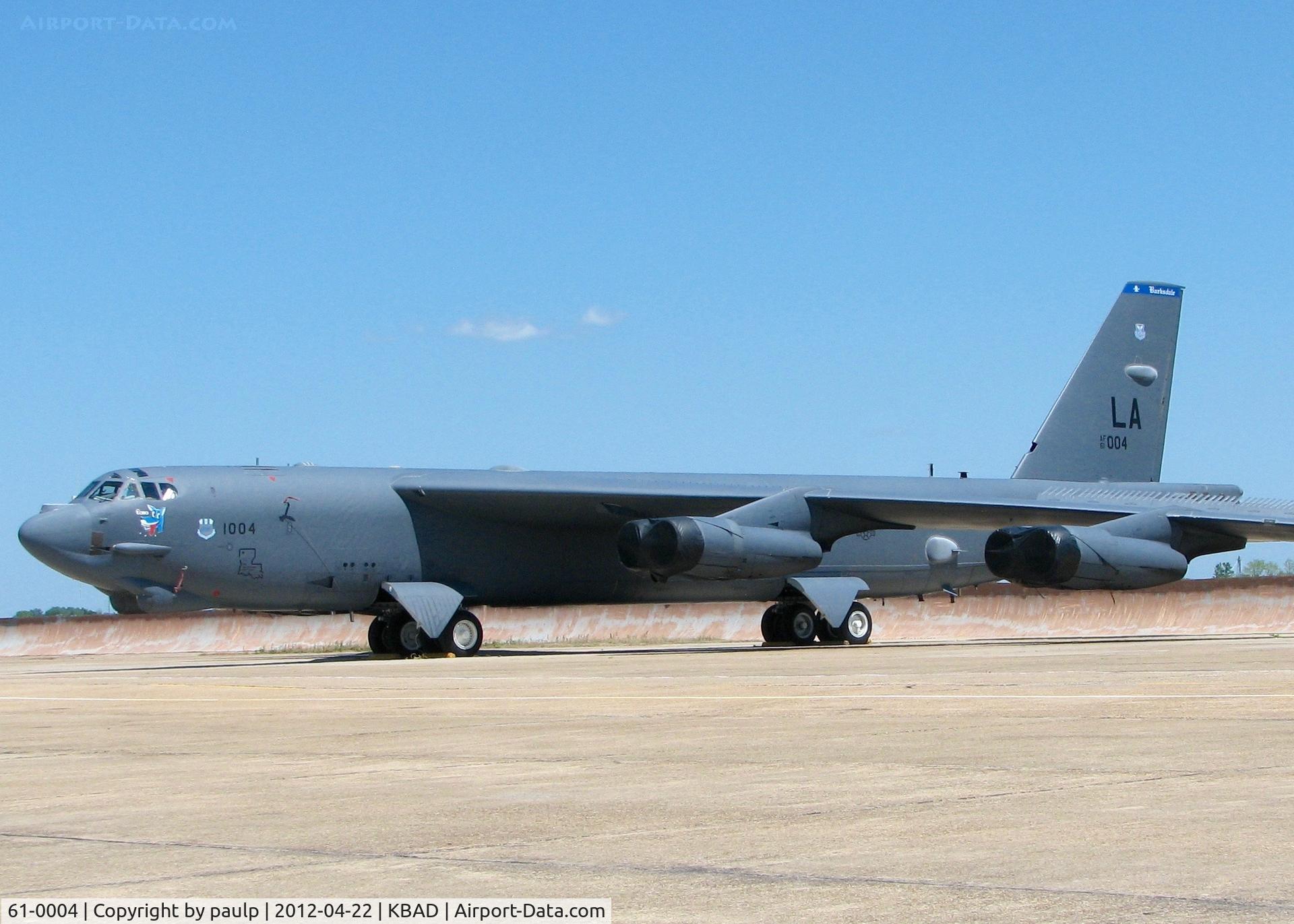 61-0004, 1961 Boeing B-52H Stratofortress C/N 464431, At Barksdale Air Force Base.