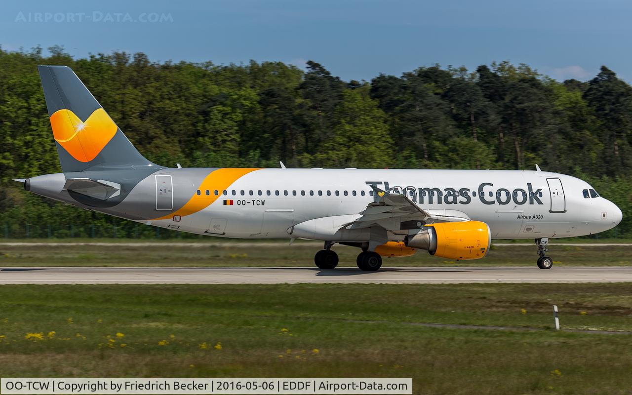 OO-TCW, 2003 Airbus A320-214 C/N 1954, departure via RW18W