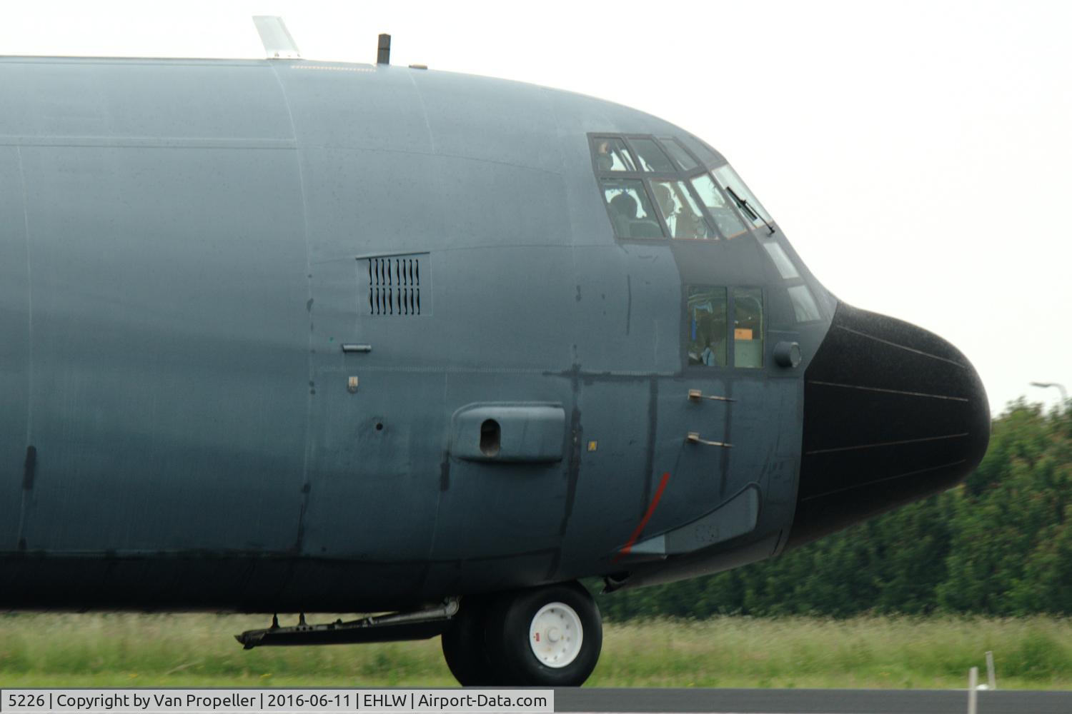 5226, Lockheed C-130H-30 Hercules C/N 382-5226, Lockheed C-130H-30 Hercules of the French Air Force at Leeuwarden Air Base, the Netherlands. It was supporting the Patrouille de France demo team during the Royal Netherlands Air Force open days 2016.
