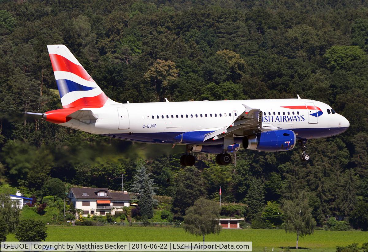 G-EUOE, 2001 Airbus A319-131 C/N 1574, G-EUOE