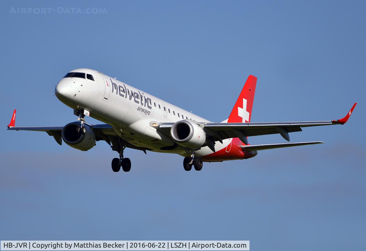 HB-JVR, 2011 Embraer 190LR (ERJ-190-100LR) C/N 19000435, HB-JVR