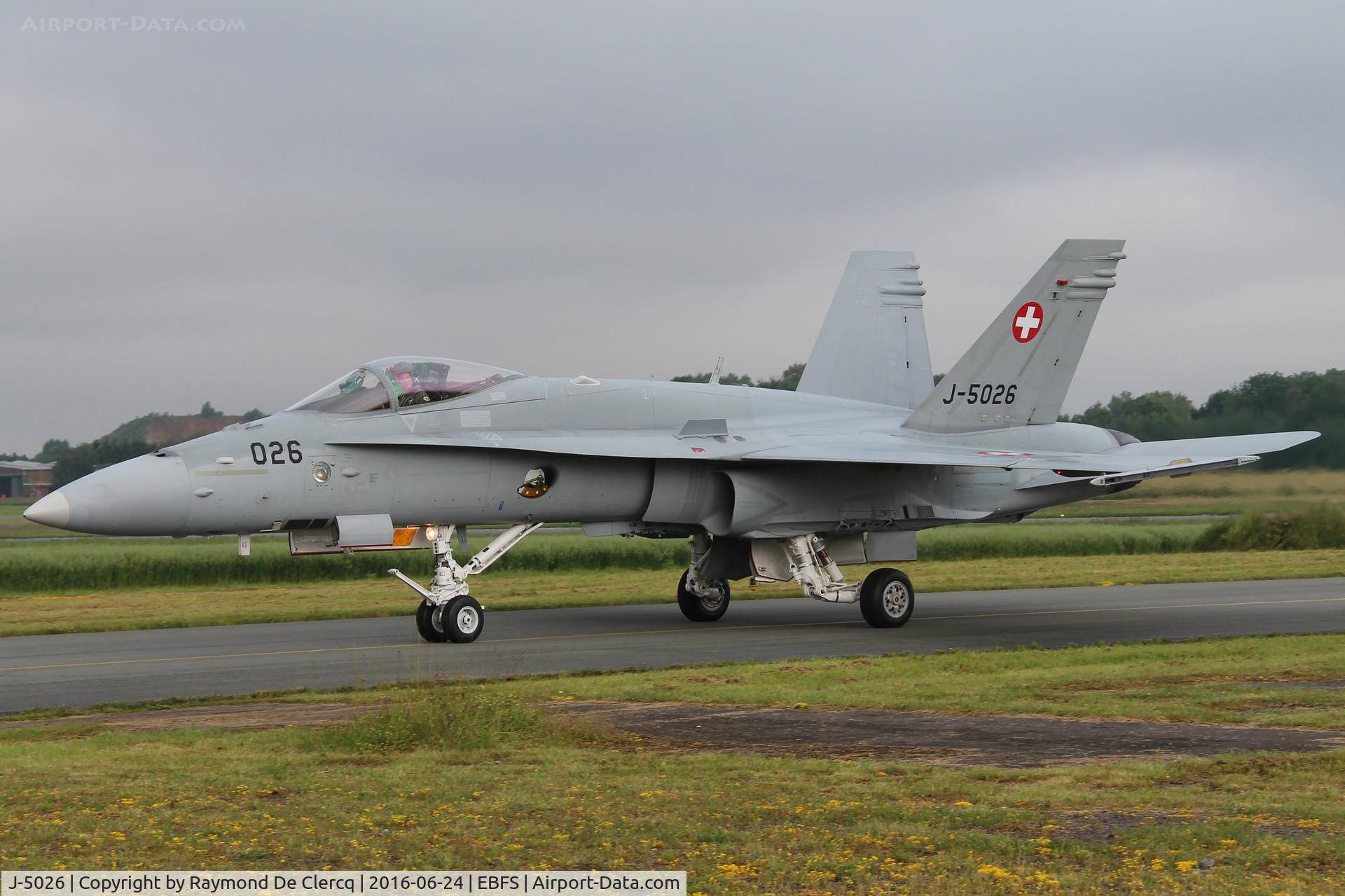 J-5026, 1999 McDonnell Douglas F/A-18C Hornet C/N 1375/SFC026, Belgian Air Force Days 2016 at Florennes.