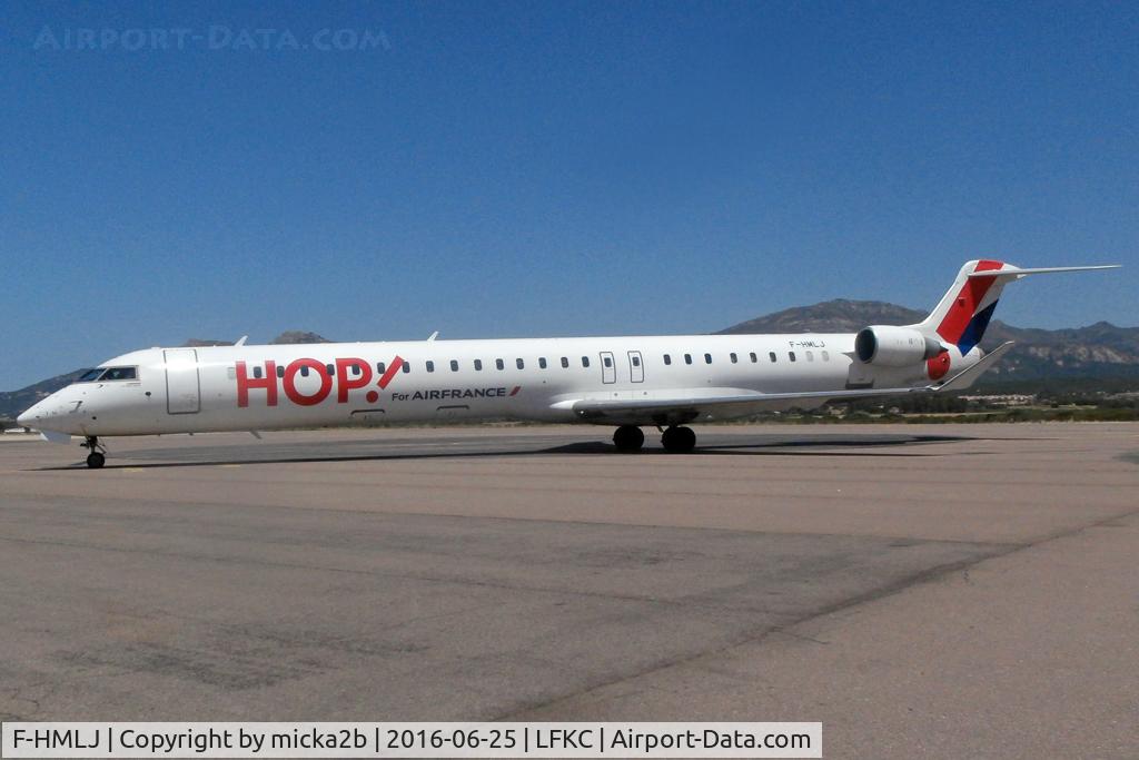 F-HMLJ, 2011 Bombardier CRJ-1000EL NG (CL-600-2E25) C/N 19015, Parked