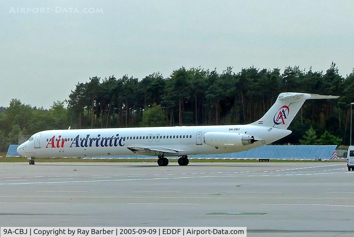 9A-CBJ, 1987 McDonnell Douglas MD-83 (DC-9-83) C/N 49449, McDonnell Douglas DC-9-83 [49449] (Air Adriatic) Frankfurt~D 09/09/2005