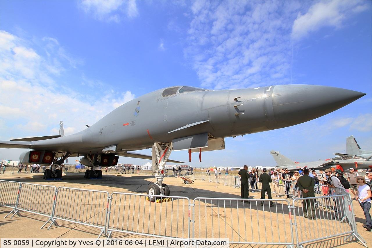 85-0059, 1985 Rockwell B-1B Lancer C/N 19, Rockwell B-1B Lancer, Static display, Istres-Le Tubé Air Base 125 (LFMI-QIE) open day 2016