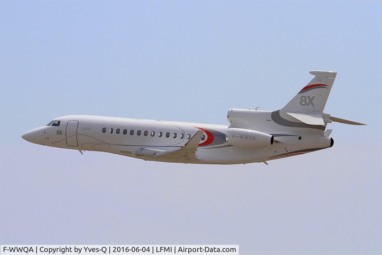 F-WWQA, 2014 Dassault Falcon 8X C/N 401, Dassault Falcon 8X, On display, Istres-Le Tubé Air Base 125 (LFMI-QIE) open day 2016