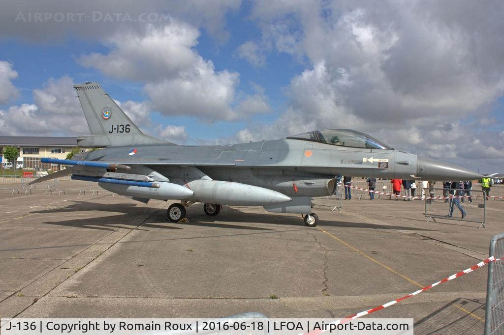 J-136, Fokker F-16AM Fighting Falcon C/N 6D-126, Static