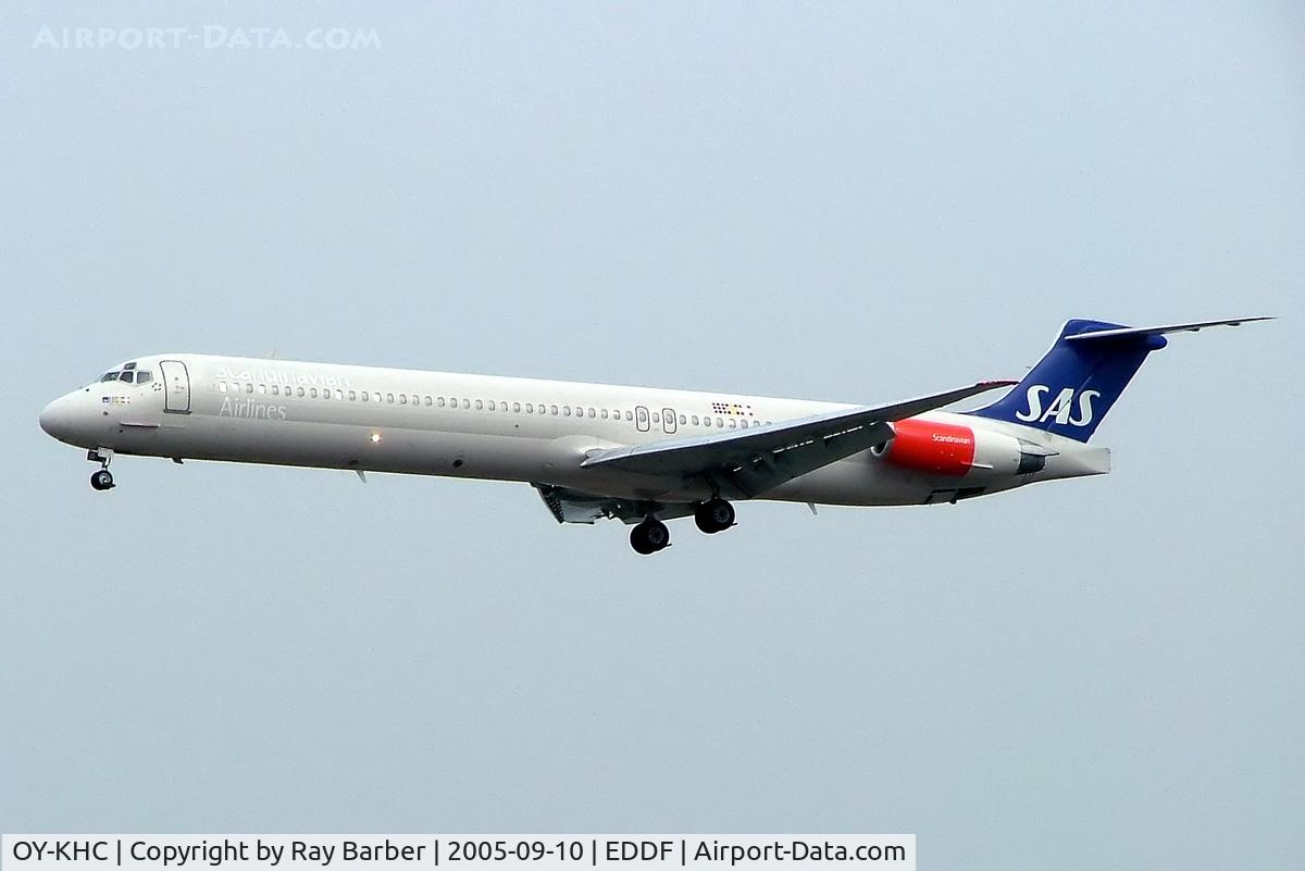 OY-KHC, 1986 McDonnell Douglas MD-82 (DC-9-82) C/N 49436, McDonnell Douglas DC-9-82 [49434] (SAS Scandinavian Airlines) Frankfurt~D 10/09/2005
