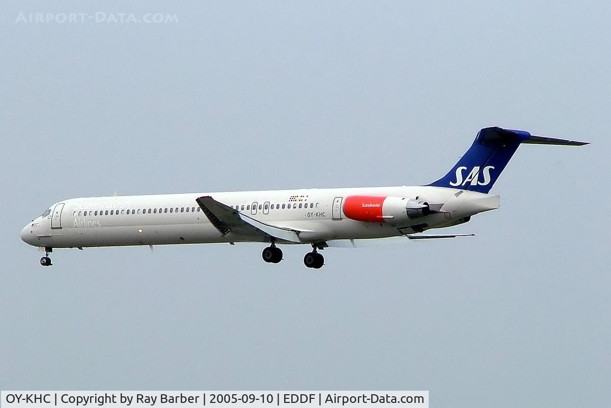 OY-KHC, 1986 McDonnell Douglas MD-82 (DC-9-82) C/N 49436, McDonnell Douglas DC-9-82 [49434] (SAS Scandinavian Airlines) Frankfurt~D 10/09/2005