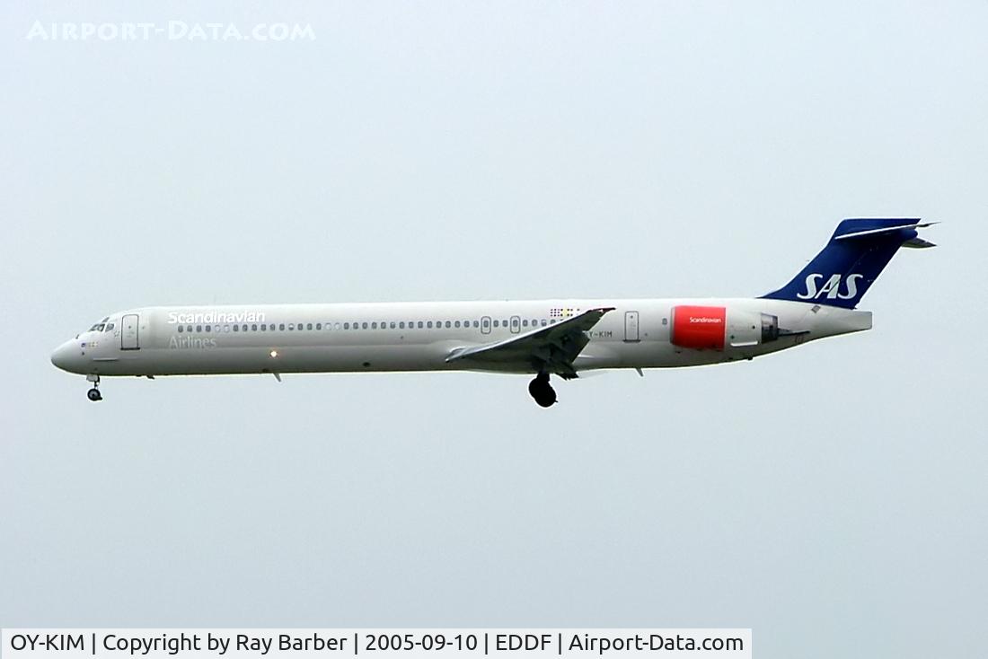 OY-KIM, 1996 McDonnell Douglas MD-90-30 C/N 53460, McDonnell Douglas MD-90-30 [53460] (SAS Scandinavian Airlines) Frankfurt~D 10/09/2005