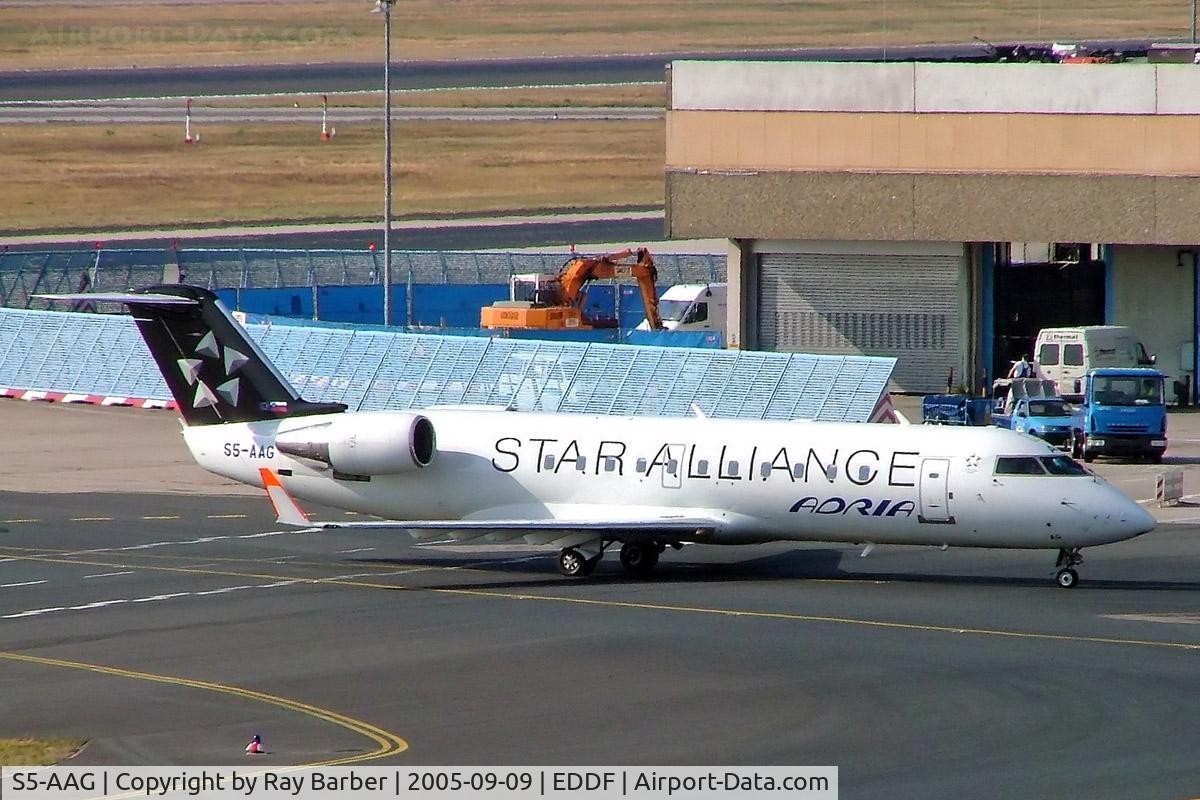 S5-AAG, 2000 Canadair CRJ-200LR (CL-600-2B19) C/N 7384, Canadair CRJ-200LR [7384] (Adria Airways) Frankfurt~D 09/09/2005