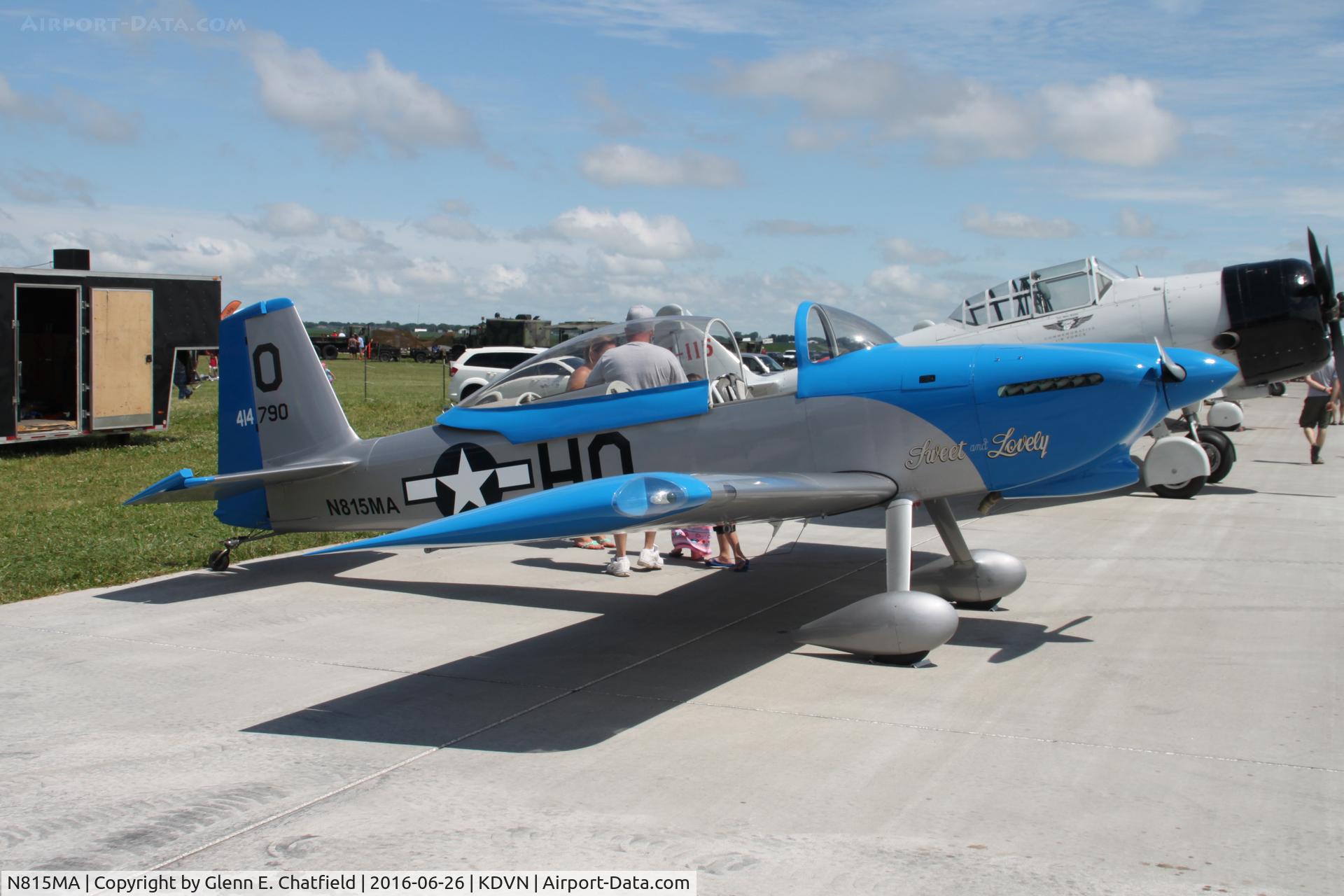 N815MA, 2007 Vans RV-8 C/N 82287, At the Quad Cities Air Show