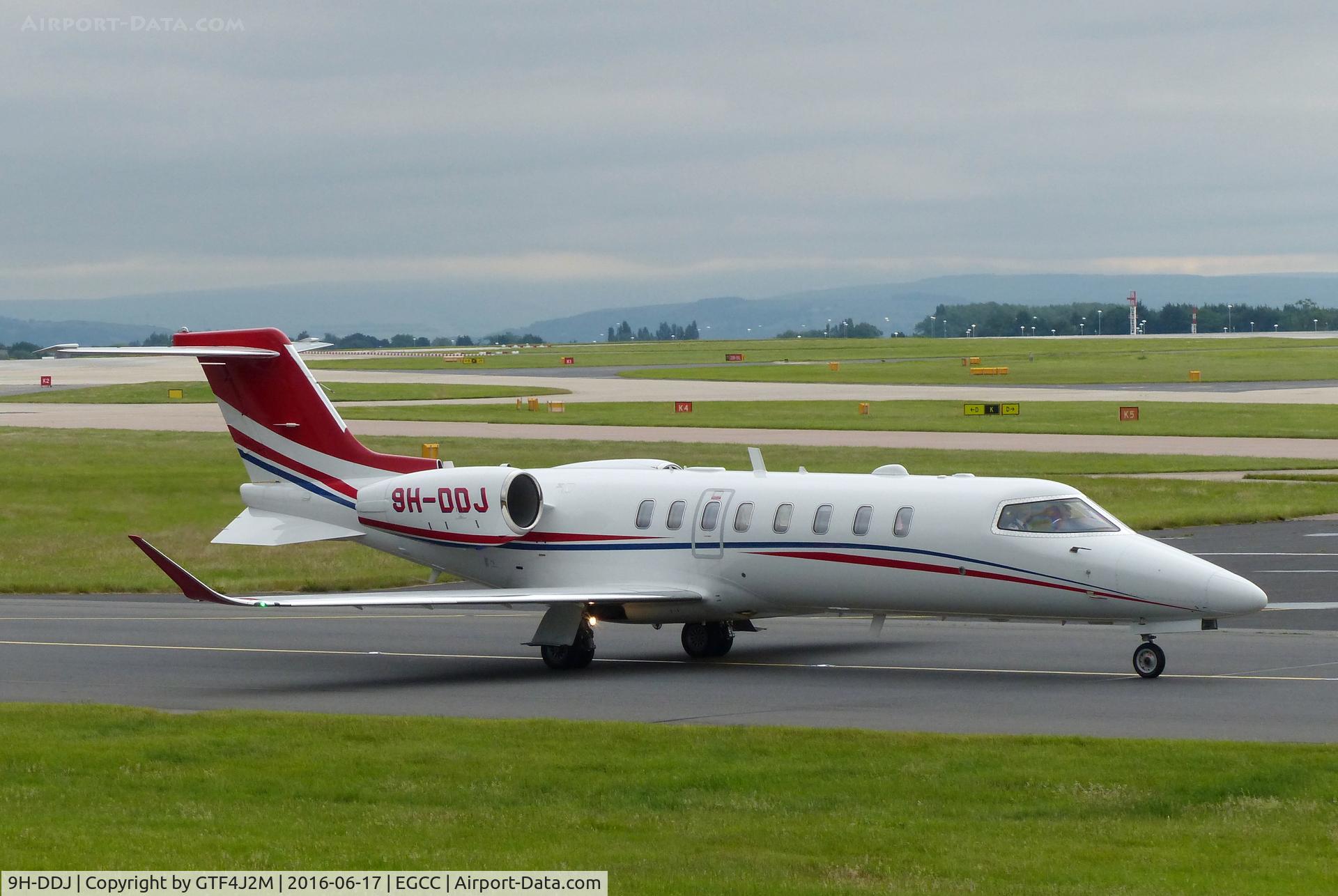 9H-DDJ, 2014 Learjet 75 C/N 45-494, 9H-DDJ at Manchester 17.6.16