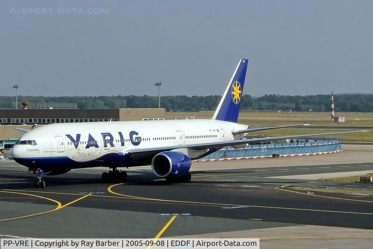 PP-VRE, 1999 Boeing 777-222/ER C/N 30213, Boeing 777-222ER [30213] (VARIG) Frankfurt~D 08/09/2005