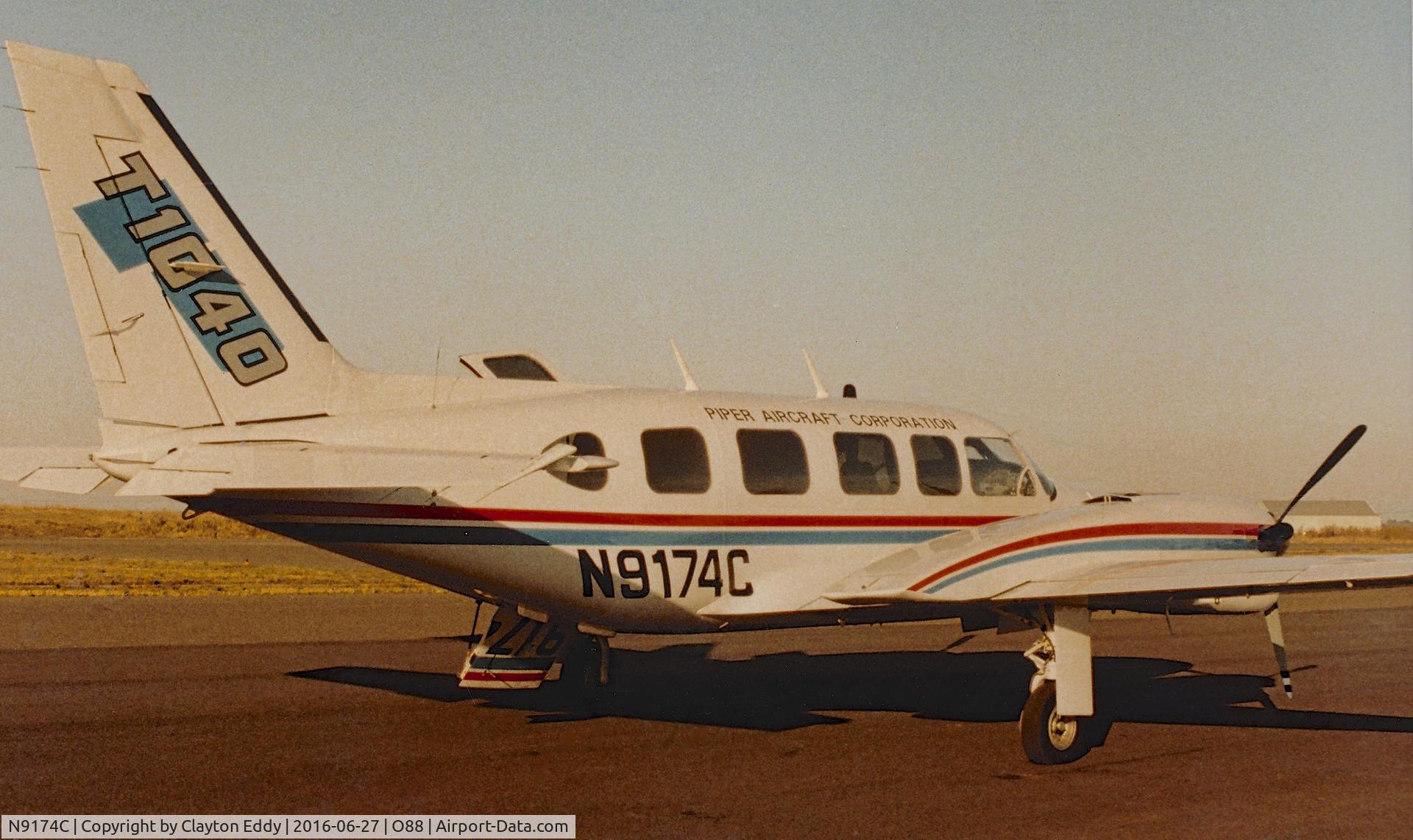 N9174C, 1982 Piper PA-31T3-500 T-1040 C/N 31T-8375001, Picture taken in December 1983 at the old Rio Vista Airport. I believe this may have been a demo aircraft.