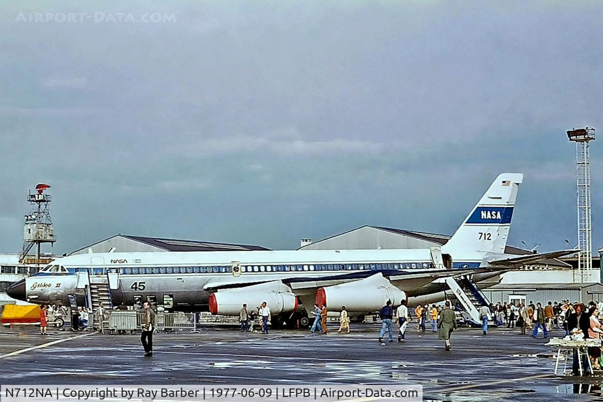 N712NA, 1963 Convair CV-990-30A-8 Coronado C/N 30-10-37, Convair 990-30A-8 Coronado [30-10-37] (NASA) Paris-Le Bourget~F 09/06/1977. From a slide.